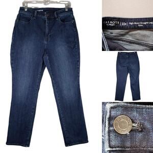 Talbots Jeans Flawless Jegging Womens Size 10 P Petite High Rise Dark Wash